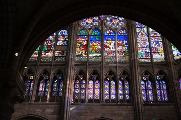 France, Ile de France, Seine Saint Denis, basilique de Saint-Denis, necropole des rois de France, choeur,