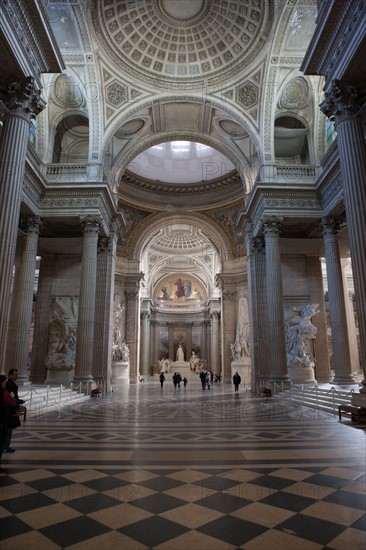 France, Ile de France, Paris 5e arrondissement, place du Pantheon, Pantheon,