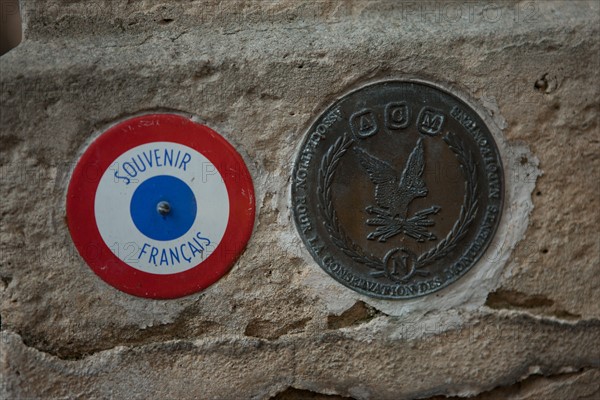 France, Ile de France, Paris 20e arrondissement, cimetiere du Pere Lachaise, 26e division, sepulture de Jean-Baptiste Martin, soldat de la Grande Armee de Napoleon 1er, detail