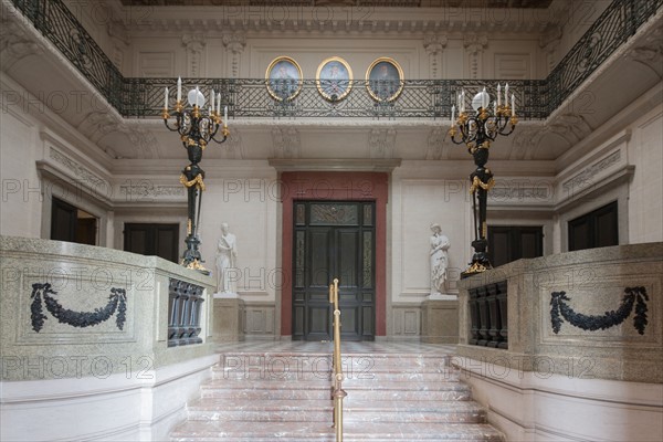 France, Ile de France, Paris 7e arrondissement, Hotel de Salm, rue de Lille, Grande Chancellerie de la Legion d'Honneur, Palais de la Legion d'Honneur, Musee, architecte Pierre Rousseau, grand vestibule