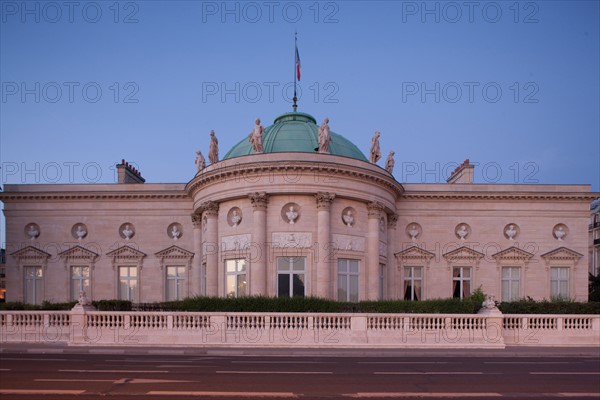 France, Ile de France, Paris 7e arrondissement, Hotel de Salm, rue de Lille, Grande Chancellerie de la Legion d'Honneur, Palais de la Legion d'Honneur, Musee, architecte Pierre Rousseau, facade sur le quai Anatole France