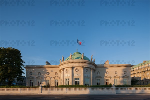 France, Ile de France, Paris 7e arrondissement, Hotel de Salm, rue de Lille, Grande Chancellerie de la Legion d'Honneur, Palais de la Legion d'Honneur, Musee, architecte Pierre Rousseau, facade sur le quai Anatole France