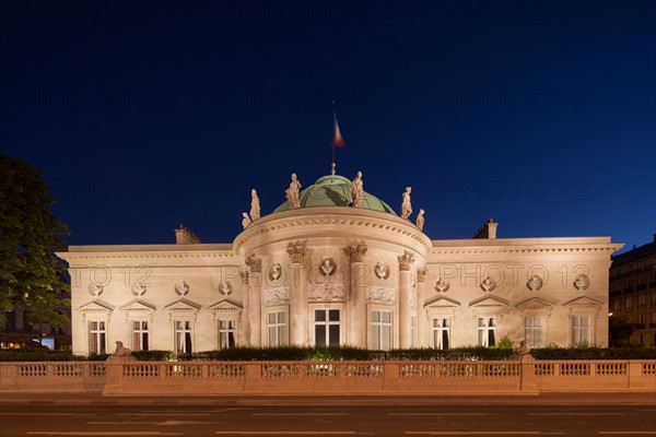 France, Ile de France, Paris 7e arrondissement, Hôtel de Salm, rue de Lille, Grande Chancellerie de la Légion d'Honneur, Palais de la Légion d'Honneur, Musée, architecte Pierre Rousseau, façade sur le quai Anatole France