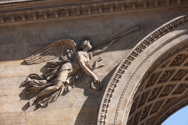 France, Ile de France, Paris 7e arrondissement, Hotel de Salm, rue de Lille, Grande Chancellerie de la Legion d'Honneur, Palais de la Legion d'Honneur, Musee, architecte Pierre Rousseau, colonnade,