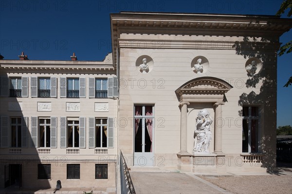 France, Ile de France, Paris 7e arrondissement, Hotel de Salm, rue de Lille, Grande Chancellerie de la Legion d'Honneur, Palais de la Legion d'Honneur, Musee, architecte Pierre Rousseau, sculpture, cour du trapeze