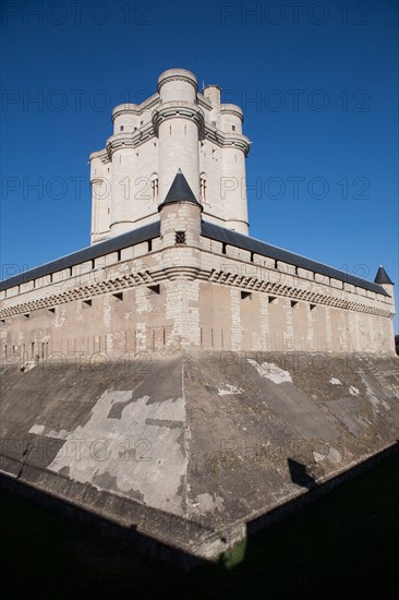 France, Ile de France, Val de Marne, Vincennes, chateau de Vincennes, monument historique, donjon,