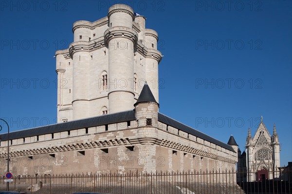 France, Ile de France, Val de Marne, Vincennes, chateau de Vincennes, monument historique, donjon,