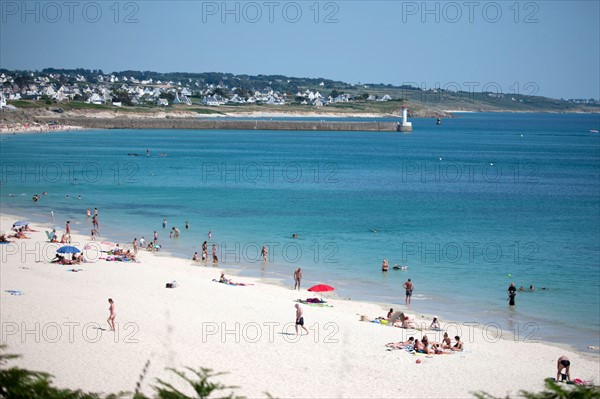 France, région Bretagne, Brittany, Finistère, Cap Sizun, Audierne-Esquibien, plage