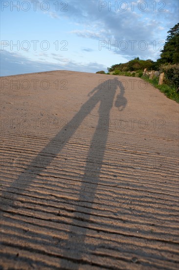 France, région Pays de la Loire, Loire Atlantique, Pornic, la silhouette du photographe