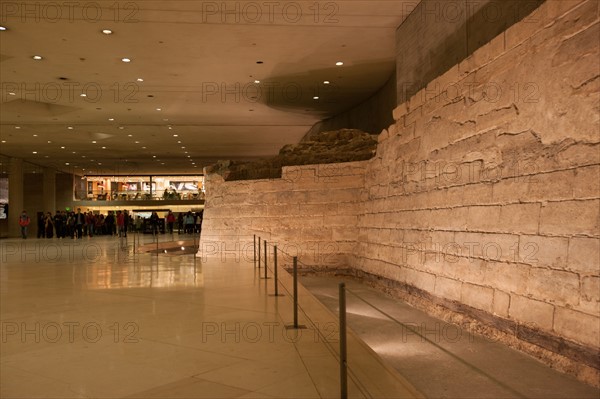 France, Région Ile de France, Paris 1er arrondissement, Carrousel du Louvre, fondations sous le musée,