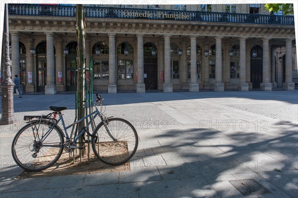 France, Région Ile de France, Paris 1er arrondissement, Place Colette, Comédie Française, façade, colonnade,