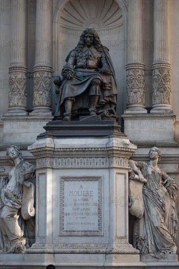 Statue de Molière, rue de Richelieu à Paris