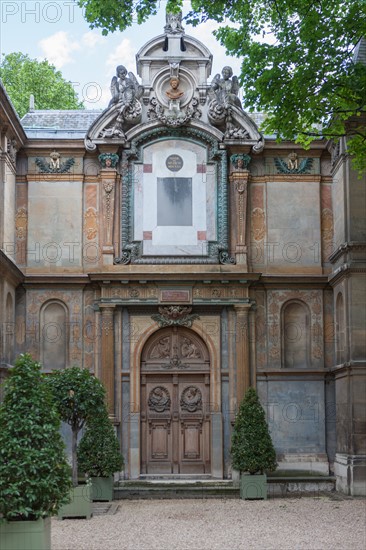 France, Région Ile de France, Paris 6e arrondissement, Jardin du Luxembourg, couvent des Filles du Calvaire, buste de Marie de Médicis