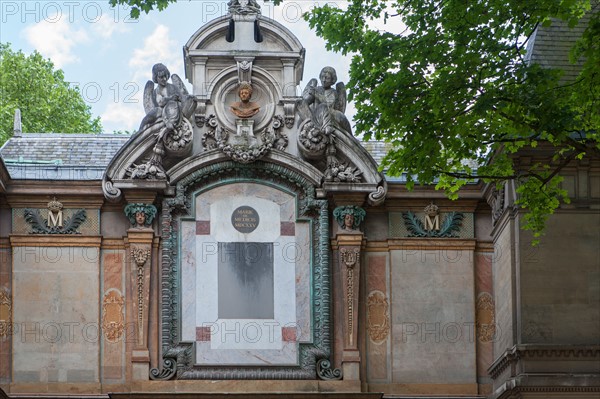 France, Région Ile de France, Paris 6e arrondissement, Jardin du Luxembourg, couvent des Filles du Calvaire, buste de Marie de Médicis