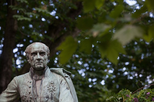 France, Région Ile de France, Paris 6e arrondissement, Jardin du Luxembourg, statue de Le Play,