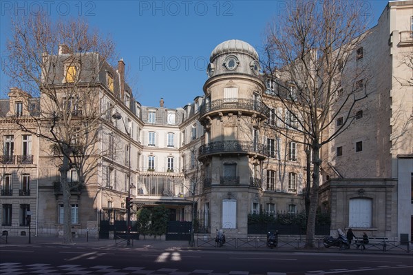 France, Région Ile de France, Paris 7e arrondissement, 270 boulevard Saint Germain, immeubles et cours,