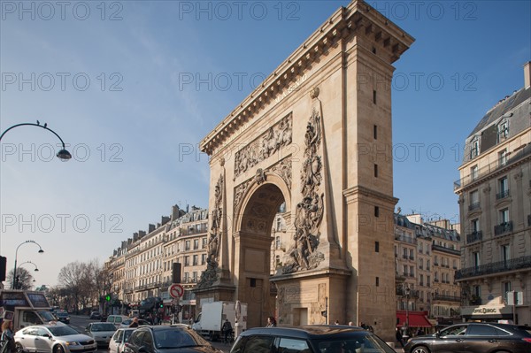 France, Région Ile de France, Paris 10e arrondissement, Porte Saint Denis, boulevard,