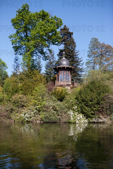 France, Région Ile de France, Paris 16e arrondissement, Bois de Boulogne, Lac Inférieur, le Kiosque de l'Empereur,