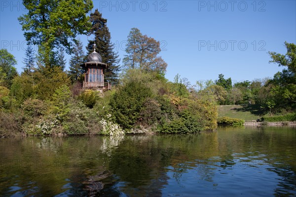 France, Région Ile de France, Paris 16e arrondissement, Bois de Boulogne, Lac Inférieur, le Kiosque de l'Empereur,