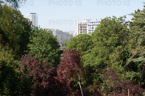 France, Région Ile de France, Paris 19e arrondissement, Parc des Buttes Chaumont, jardin, Ville de Paris, environnement, Second Empire,