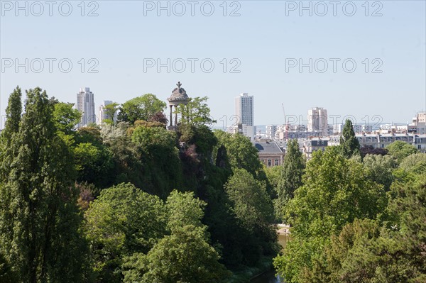 France, Région Ile de France, Paris 19e arrondissement, Parc des Buttes Chaumont, jardin, Ville de Paris, environnement, Second Empire,