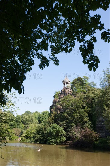 France, Région Ile de France, Paris 19e arrondissement, Parc des Buttes Chaumont, jardin, Ville de Paris, environnement, Second Empire,