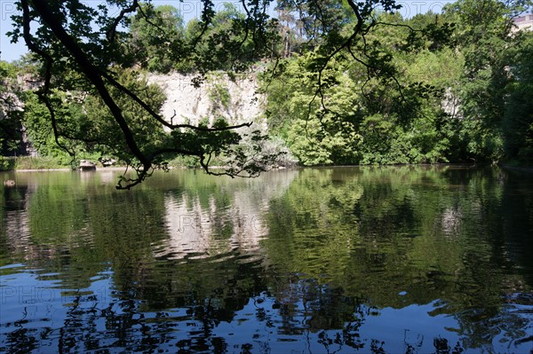 France, Région Ile de France, Paris 19e arrondissement, Parc des Buttes Chaumont, jardin, Ville de Paris, environnement, Second Empire, étang