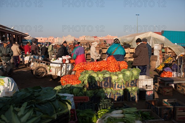 Afrique du nord, Maroc, Marrakech, souk, marché de gros, alimentaire,