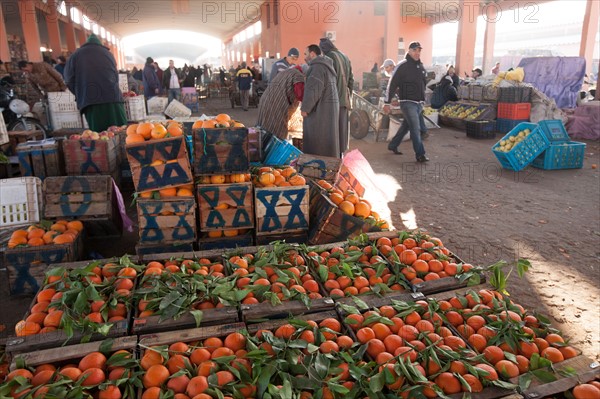 Afrique du nord, Maroc, Marrakech, souk, marché de gros, alimentaire,