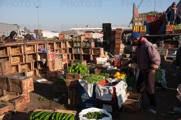 Afrique du nord, Maroc, Marrakech, souk, marché de gros, alimentaire,