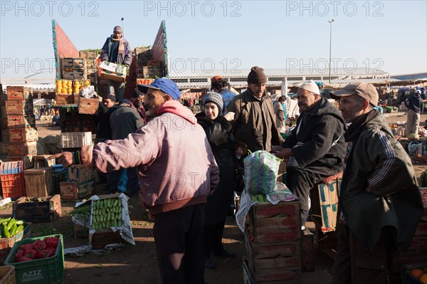 Afrique du nord, Maroc, Marrakech, souk, marché de gros, alimentaire,