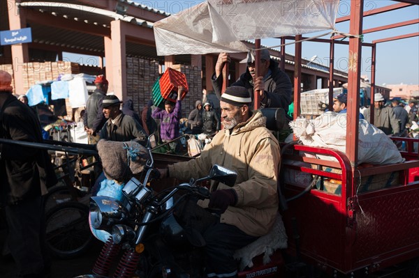 Afrique du nord, Maroc, Marrakech, souk, marché de gros, alimentaire,