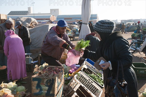 Afrique du nord, Maroc, Marrakech, souk, marché de gros, alimentaire,