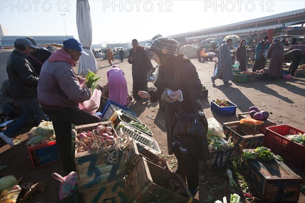 Afrique du nord, Maroc, Marrakech, souk, marché de gros, alimentaire,