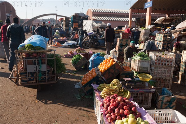 Afrique du nord, Maroc, Marrakech, souk, marché de gros, alimentaire,