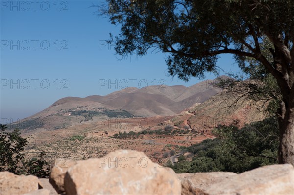 Afrique du nord, Maroc, Marrakech, pied du Haut Atlas, route d'Amizmiz, en direction de Sidi Brahim,