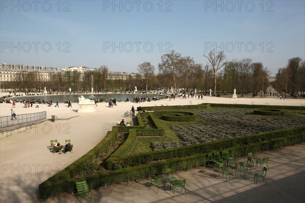 Jardin Des Tuileries, Chaises et Parterre