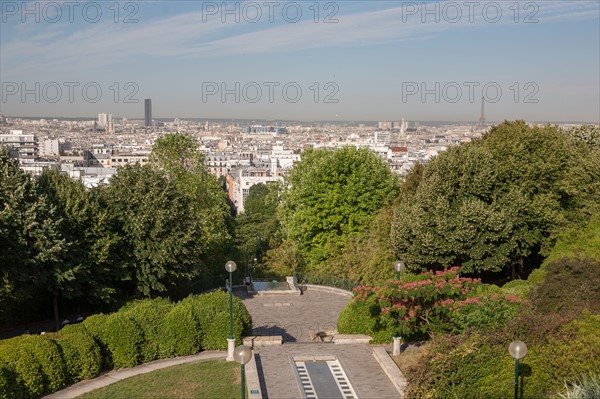 Parc De Belleville, jardin