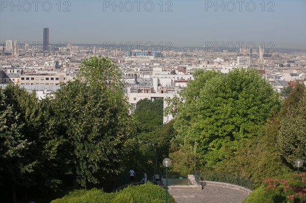 Parc De Belleville, jardin