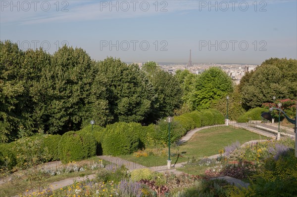 Parc De Belleville, jardin