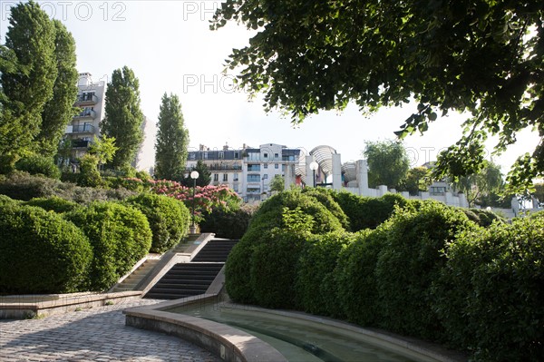 Parc De Belleville, jardin