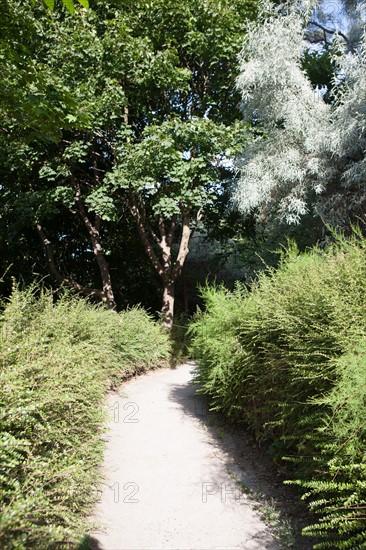 Parc De Belleville, jardin, côté rue des Couronnes