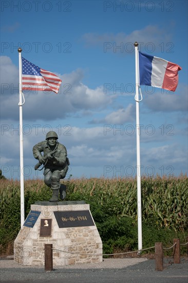 Sainte Marie Du Mont, Monument Aux Morts Route De La Liberte