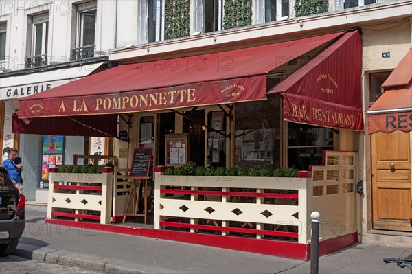 Montmartre, Restaurant "La Pomponnette"