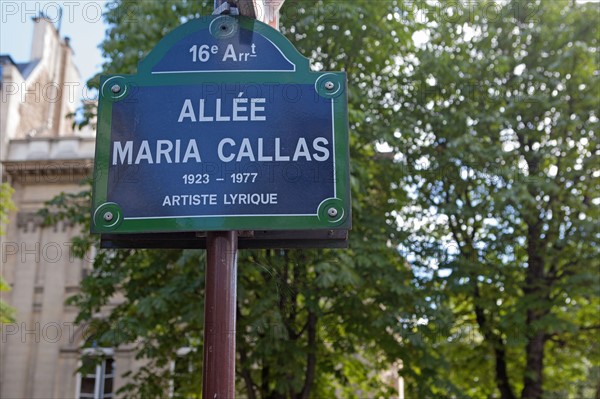 Allée Maria Callas, Face A LAvenue Georges Mandel