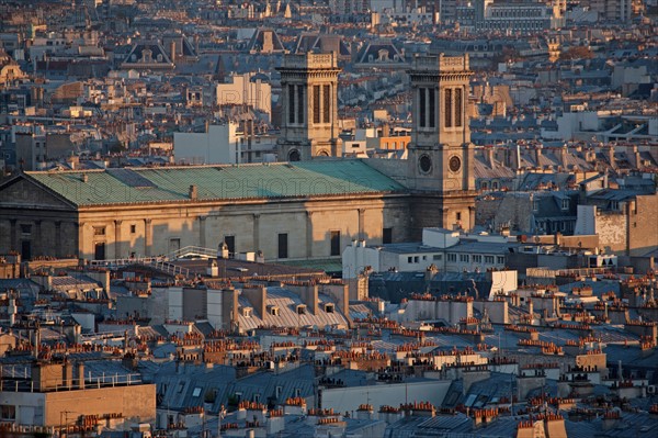 Montmartre,Vues sur les toits depuis les alentours du Sacré Coeur