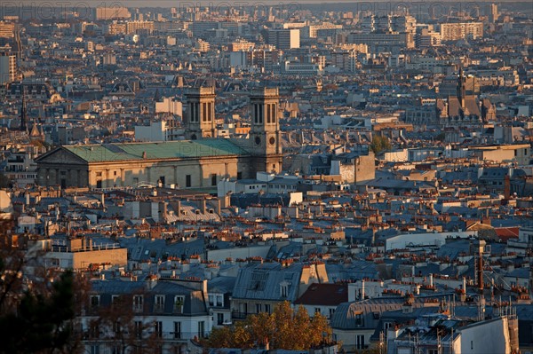 Montmartre,Vues sur les toits depuis les alentours du Sacré Coeur