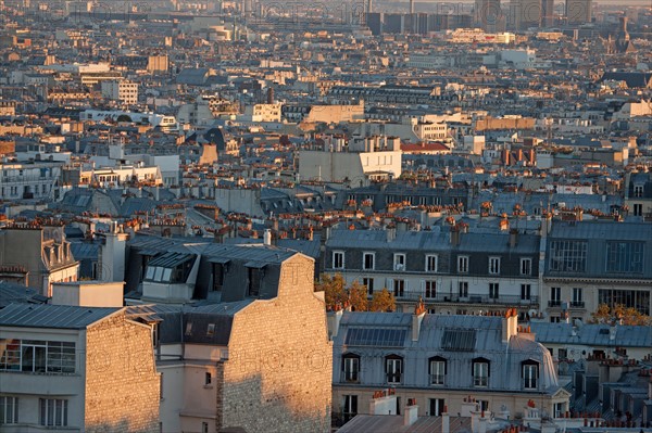 Montmartre,Vues sur les toits depuis les alentours du Sacré Coeur
