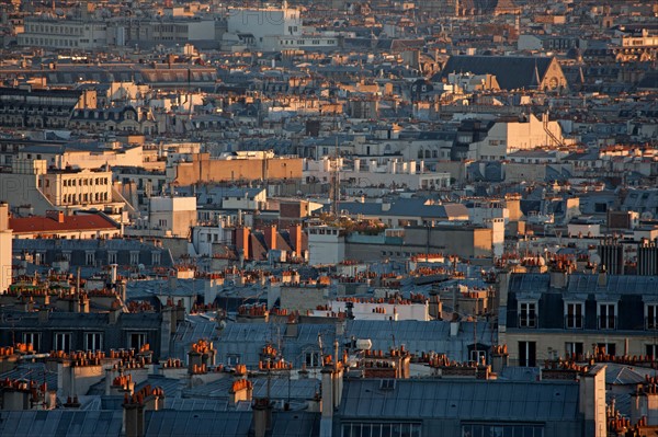 Montmartre,Vues sur les toits depuis les alentours du Sacré Coeur