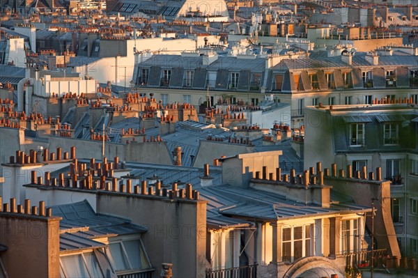 Montmartre,Vues sur les toits depuis les alentours du Sacré Coeur